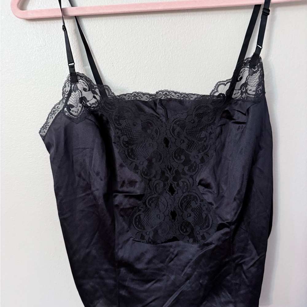 Vintage Black Lace Camisole Top no tags or brand